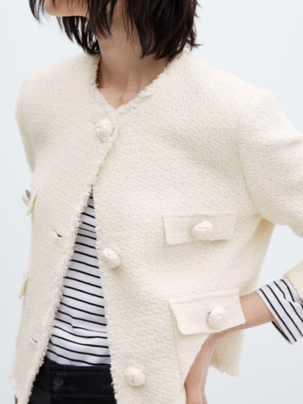 Mango Tweed Jacket - Picture 3 of 8